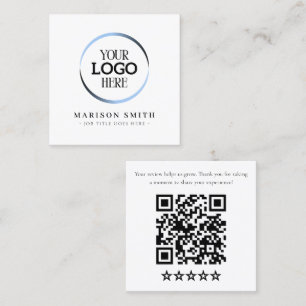 Visite Carré Carte de code QR pour les avis sur l'entreprise mo