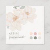 Visite Carré Carte de code vestimentaire de mariage à points de (Devant)