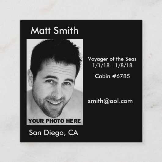 Visite Carré Carte de croisière (Devant)