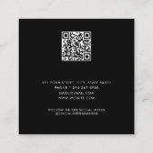 Visite Carré Carte de fidélité de référence de l'ami Black Busi (Dos)