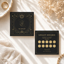 Carte de Fidélité Diamant Céleste Mains Mystiques 