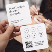 Visite Carré Carte de fidélité Lash Rewards avec code QR