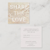 Visite Carré carte de fidélité moderne en or texturé (Devant / Derrière)