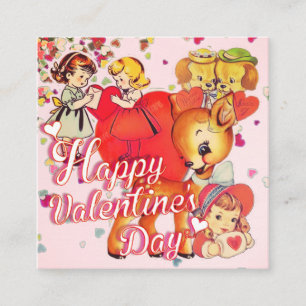 Visite Carré Carte de la Saint-Valentin pour les camarades de c
