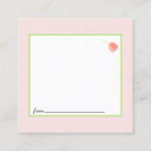 Visite Carré Carte de nuit Soft Pink Tulips (Dos)