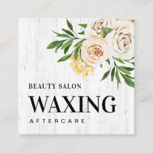 Visite Carré Carte de post-soins Spring Wood Waxing