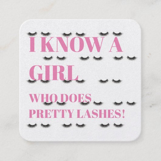 Visite Carré Carte de référence de mèche (Devant)