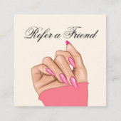 Visite Carré Carte de référence pour la typographie des clous d (Devant)