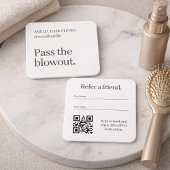 Visite Carré Carte de référencement QR Code pour Salon de Coiff