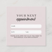 Visite Carré Carte de rendez-vous client professionnel QR Code  (Devant)