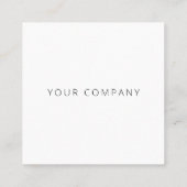 Visite Carré Carte de rendez-vous d'affaires moderne (Dos)