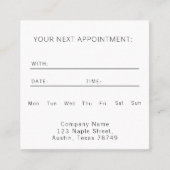 Visite Carré Carte de rendez-vous d'affaires moderne (Devant)