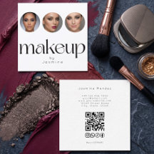 Carte de réseaux sociaux QR Code MUA 3 photos mini