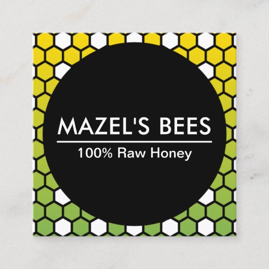 Visite Carré carte de société hexa honeycomb (Devant)