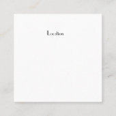 Visite Carré Carte dinante fine de restauration (Dos)