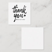 Visite Carré Carte d'insertion de commande Merci (Devant / Derrière)