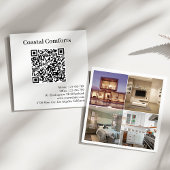 Visite Carré Carte hôte de code QR moderne pour les locations d