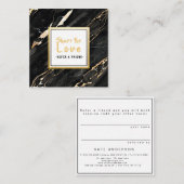 Visite Carré Carte noire unique de référence de client de (Devant / Derrière)