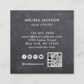 Visite Carré Code QR du style de carte de menu (Dos)