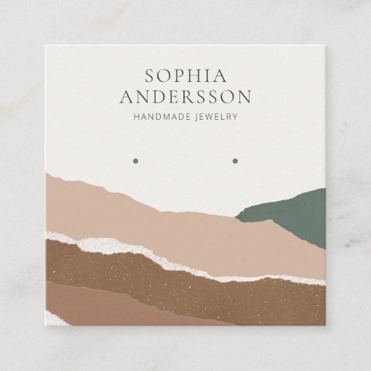 Visite Carré Coller une carte d'affichage de paysage abstraite (Devant)