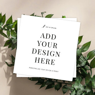 Visite Carré Conception personnalisée de l'impression Carte de 