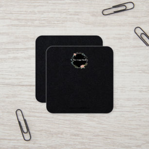 Visite Carré Créer votre carte d'affichage d'écoute de logo p