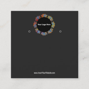 Visite Carré Créer votre carte d'affichage d'écoute de logo per