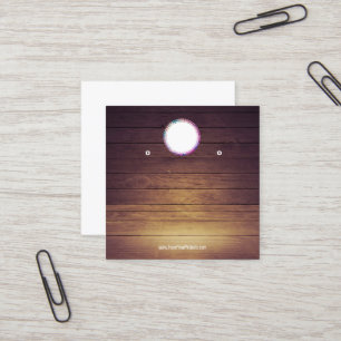 Visite Carré Créer votre carte d'affichage d'écoute de logo per