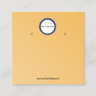 Visite Carré Créer votre carte d'affichage d'écoute de logo per