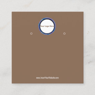 Visite Carré Créer votre carte d'affichage d'écoute de logo per