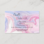 Visite Carré de soins aux bougies rose esthétique Carte d (Dos)