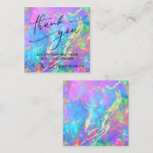 Visite Carré fire opal merci carte de réduction (Devant / Derrière)