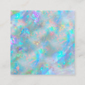 Visite Carré gemstone opal inspiré texture carte de réduction (Dos)