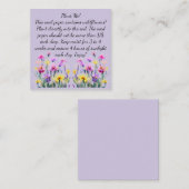 Visite Carré Instructions sur le papier semence sur le Carte de (Devant / Derrière)