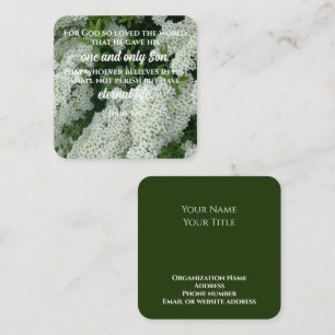 Visite Carré John 3:16 Texte personnalisé de la carte d'écritur