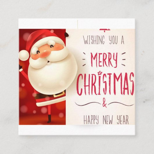 Visite Carré Joyeuse carte de Noël (Devant)