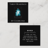 Visite Carré Lectures de carte Tarot Mystical Witchy Noir & Bla (Devant / Derrière)