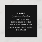 Visite Carré Lectures de carte Tarot Mystical Witchy Noir & Bla (Dos)