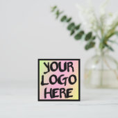 Visite Carré Modèle de carte professionnelle moderne (Debout devant)