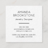 Visite Carré Noir de la meilleure qualité de luxe de carte de (Dos)