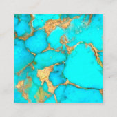 Visite Carré pierre turquoise merci carte de réduction (Dos)