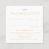 Visite Carré Référez une carte client de référence pour une feu (Dos)