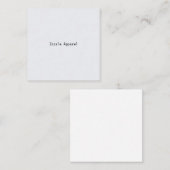 Visite Carré Zazzle Apparel EFF1 carte de brouillon (Devant / Derrière)