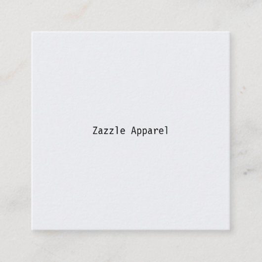 Visite Carré Zazzle Apparel EFF1 carte de brouillon (Devant)