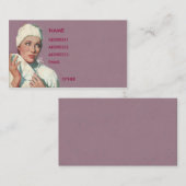 VISITE CARTE 1 DE PROFIL D'INFIRMIÈRE (Devant / Derrière)