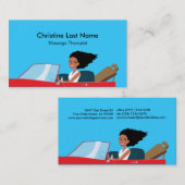 Visite Carte 1 de thérapeute de massage (Devant / Derrière)