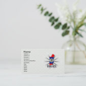 Visite Carte 2,0 de drapeau de Belize (Debout devant)