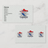 Visite Carte 2,0 de drapeau de la Croatie (Devant / Derrière)