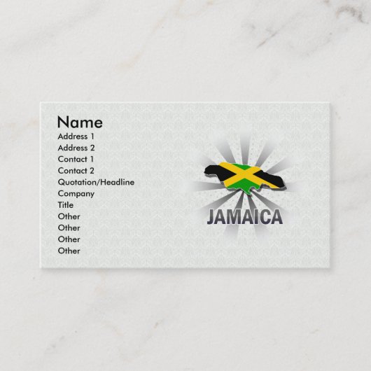 Visite Carte 2,0 de drapeau de la Jamaïque (Devant)