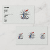 Visite Carte 2,0 de drapeau de la Norvège (Devant / Derrière)